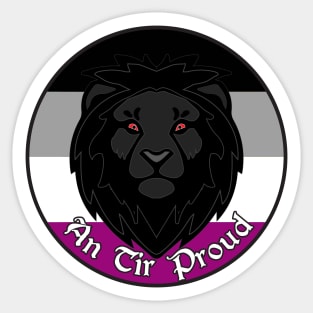 An Tir Pride - Asexual - Populace Badge Style 2 Sticker